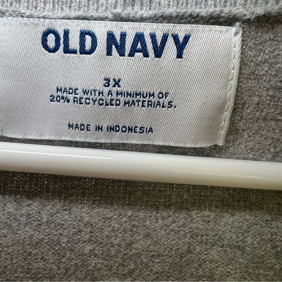 Old Navy Women’s Plus Size Grey Knit Sweater Size 3X Long Sleeve Light Weight - Picture 2 of 6